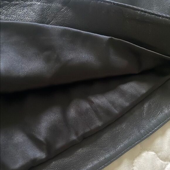 L’Agence Black Leather Mini Skirt - Picture 5 of 6